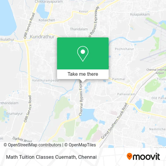 Math Tuition Classes Cuemath map