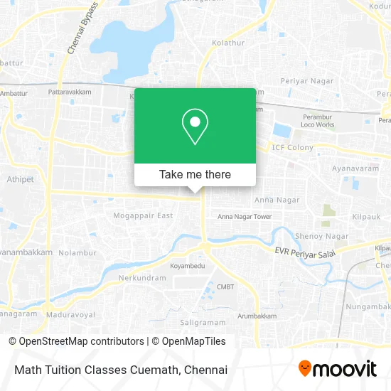 Math Tuition Classes Cuemath map