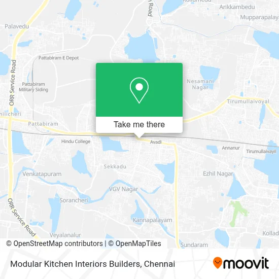 Modular Kitchen Interiors Builders map