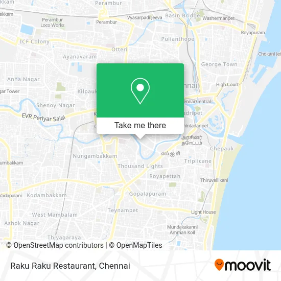 Raku Raku Restaurant map