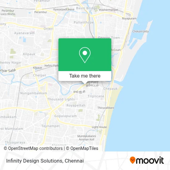 Infinity Design Solutions map