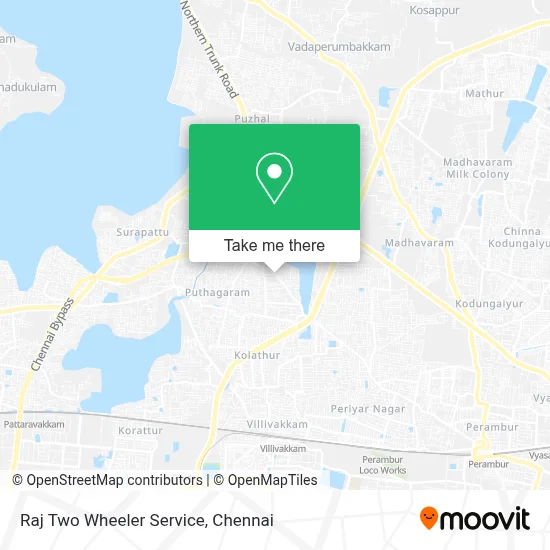 Raj Two Wheeler Service map