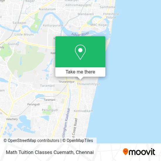 Math Tuition Classes Cuemath map