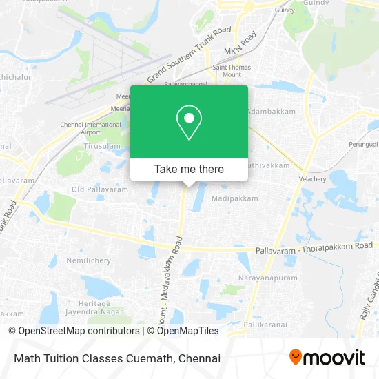 Math Tuition Classes Cuemath map