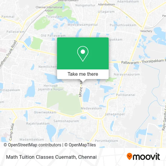 Math Tuition Classes Cuemath map