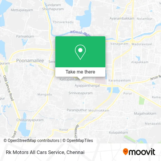 Rk Motors All Cars Service map