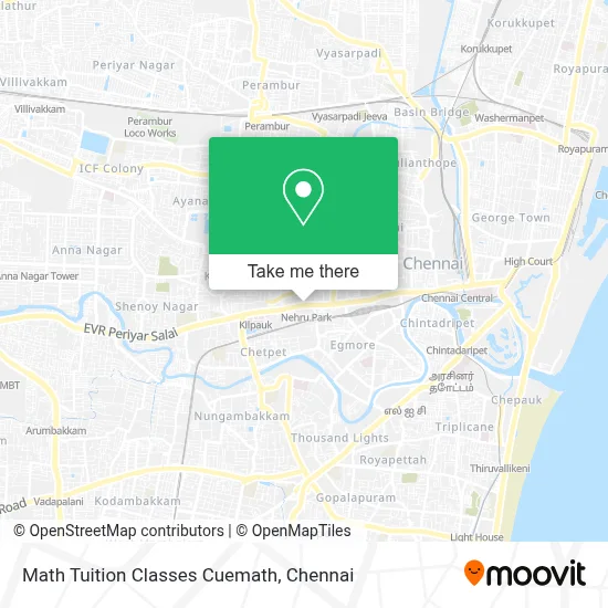 Math Tuition Classes Cuemath map
