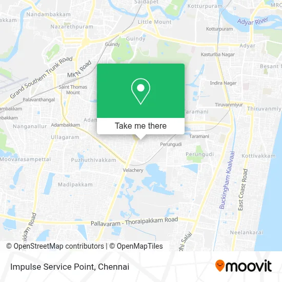 Impulse Service Point map