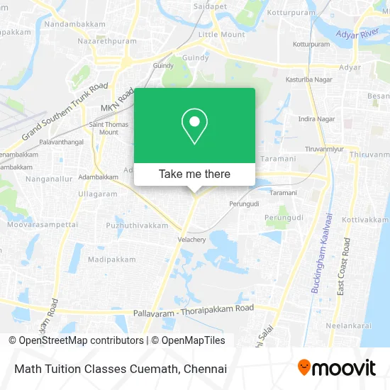 Math Tuition Classes Cuemath map