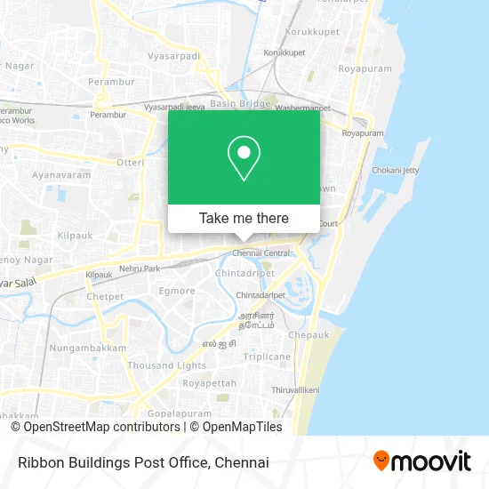 Ribbon Buildings Post Office map