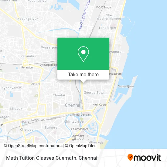 Math Tuition Classes Cuemath map