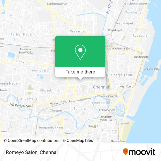 Romeyo Salon map