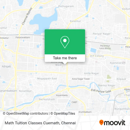 Math Tuition Classes Cuemath map