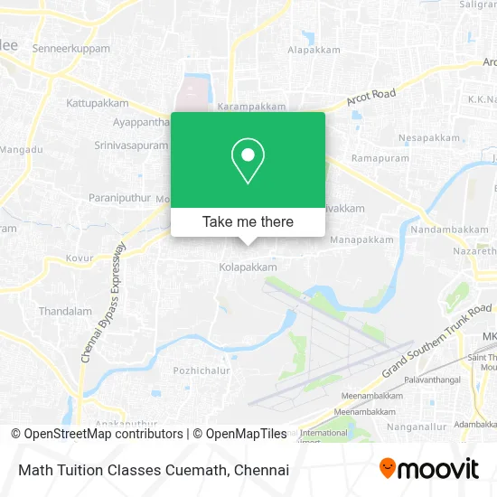 Math Tuition Classes Cuemath map