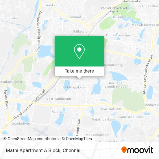 Mathi Apartment A Block map