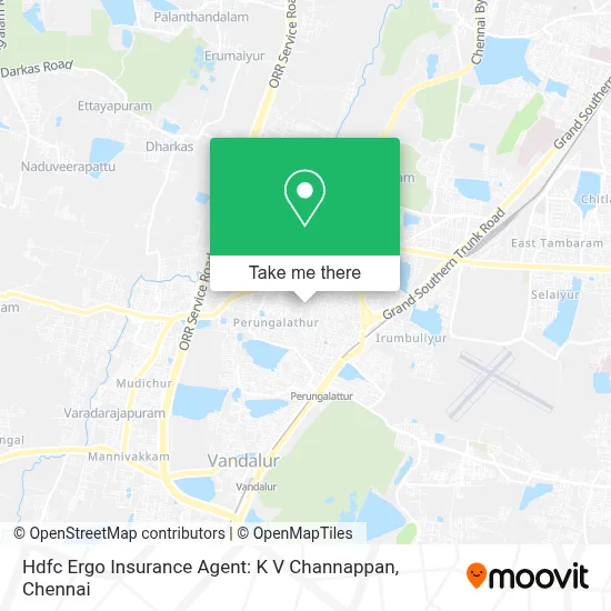 Hdfc Ergo Insurance Agent: K V Channappan map