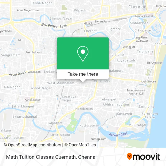 Math Tuition Classes Cuemath map