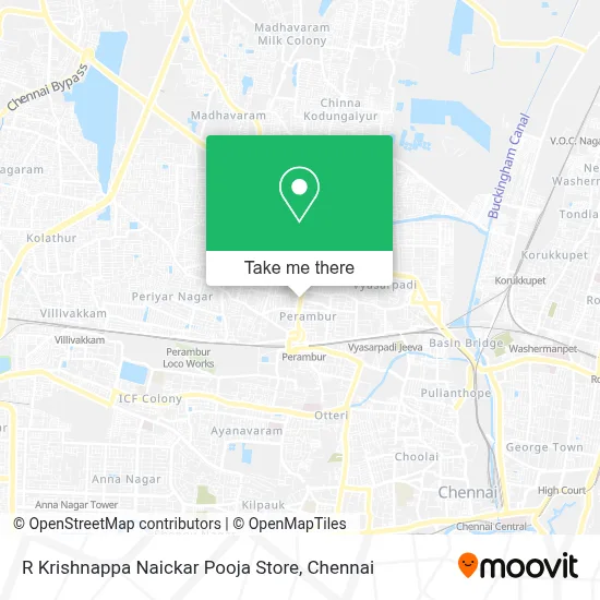 R Krishnappa Naickar Pooja Store map