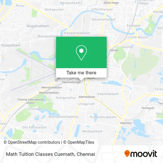 Math Tuition Classes Cuemath map