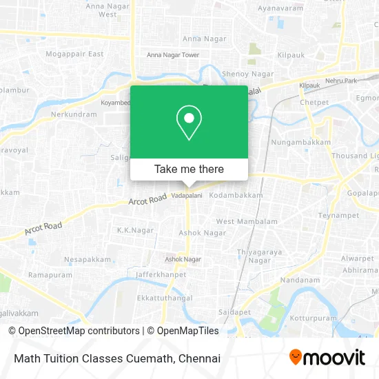 Math Tuition Classes Cuemath map