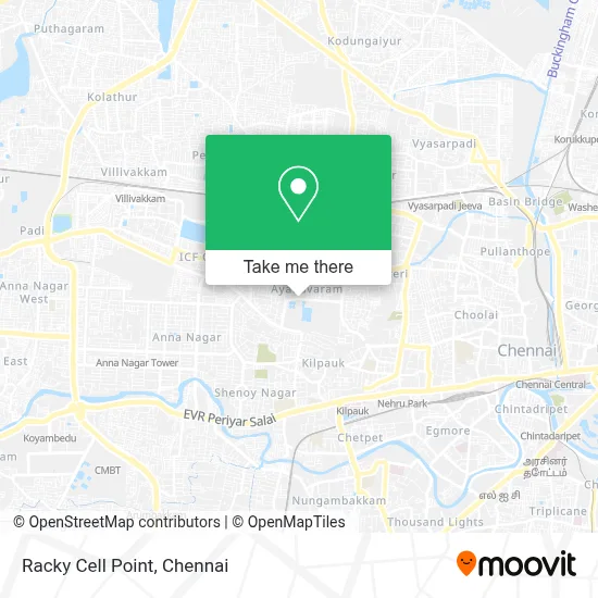Racky Cell Point map