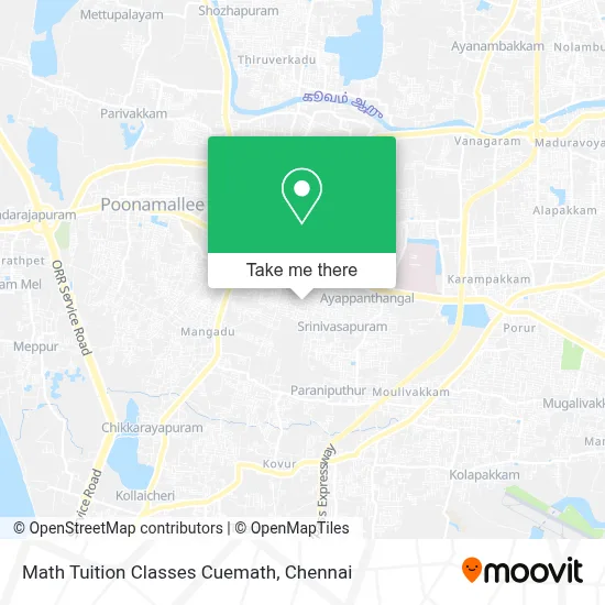 Math Tuition Classes Cuemath map