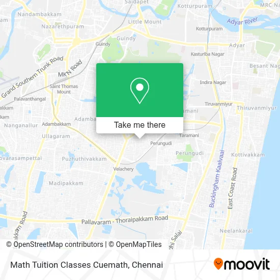 Math Tuition Classes Cuemath map