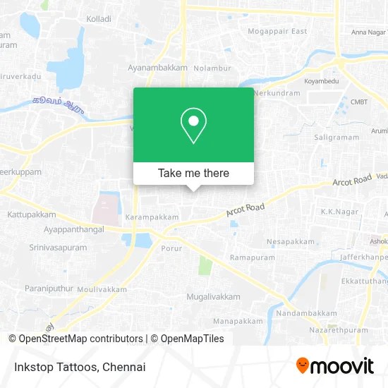 Inkstop Tattoos map