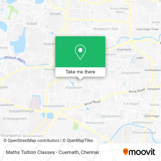 Maths Tuition Classes - Cuemath map