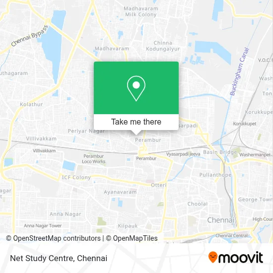 Net Study Centre map
