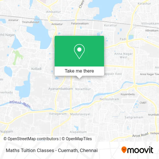 Maths Tuition Classes - Cuemath map