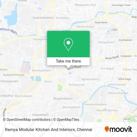 Ramya Modular Kitchen And Interiors map