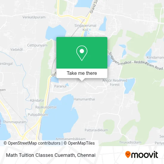 Math Tuition Classes Cuemath map
