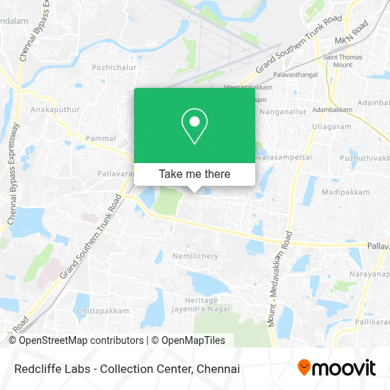Redcliffe Labs - Collection Center map