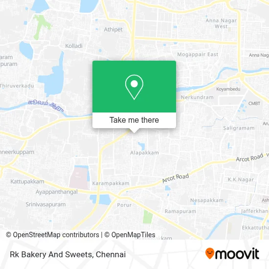 Rk Bakery And Sweets map