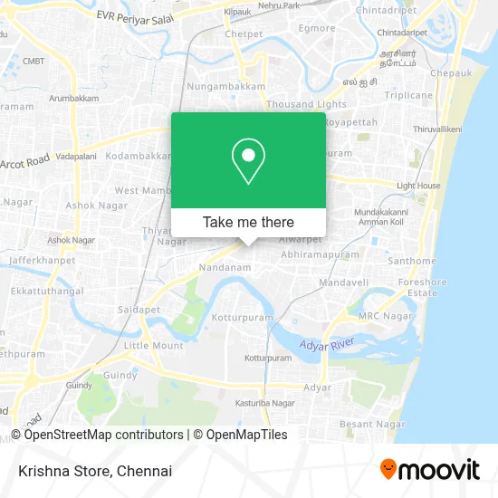 Krishna Store map