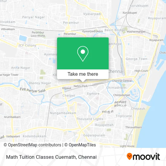Math Tuition Classes Cuemath map