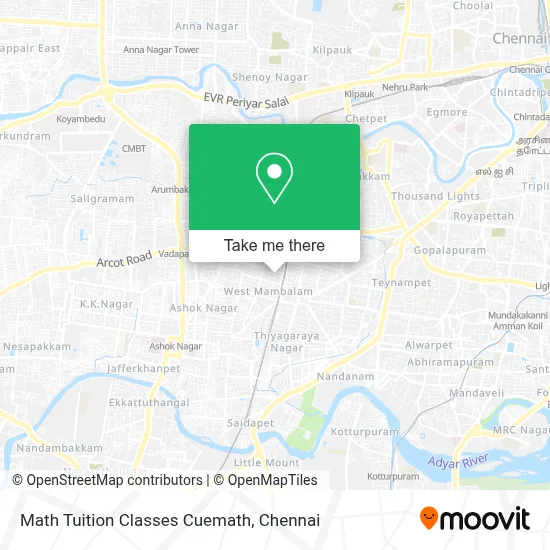 Math Tuition Classes Cuemath map