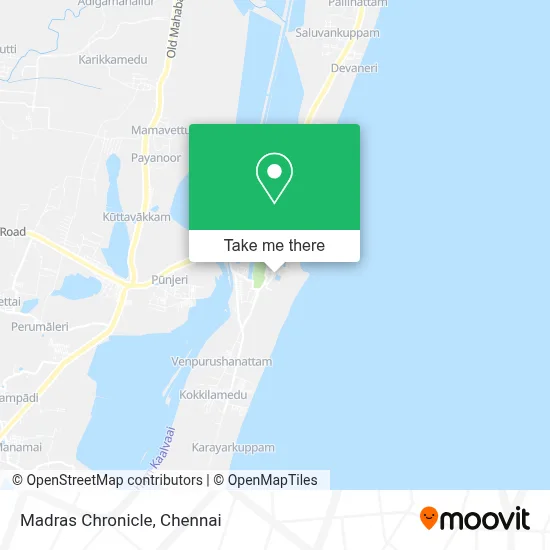 Madras Chronicle map