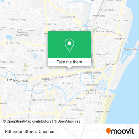 Ritherdon Stores map
