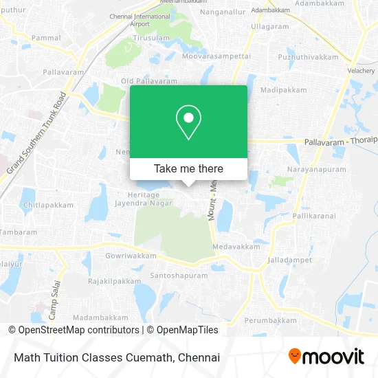 Math Tuition Classes Cuemath map