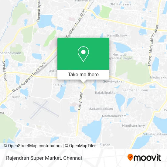 Rajendran Super Market map