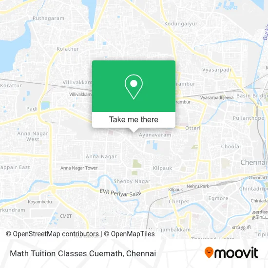 Math Tuition Classes Cuemath map