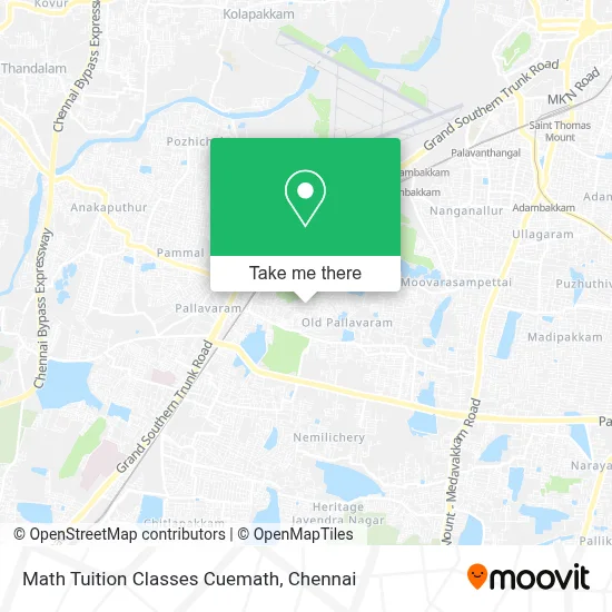 Math Tuition Classes Cuemath map