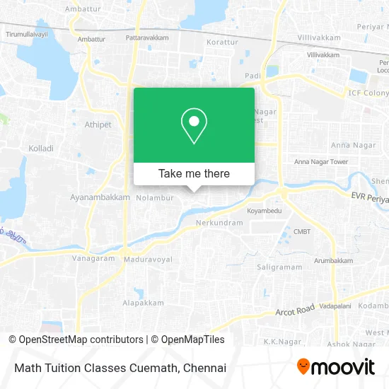 Math Tuition Classes Cuemath map