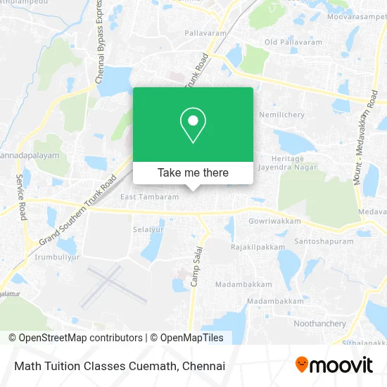Math Tuition Classes Cuemath map