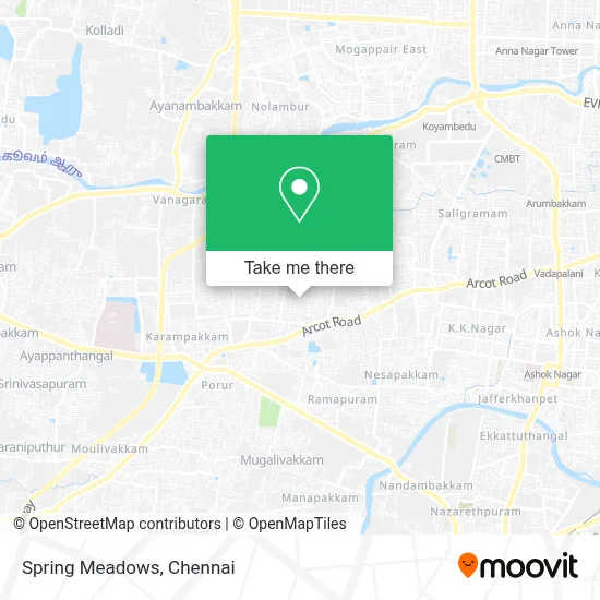Spring Meadows map