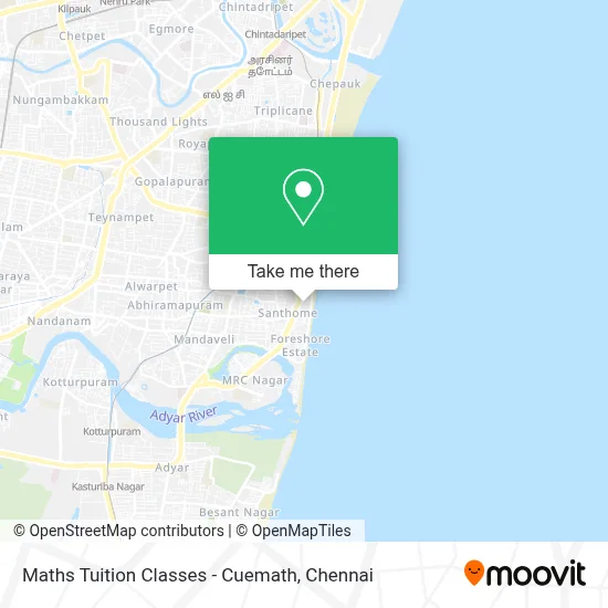 Maths Tuition Classes - Cuemath map