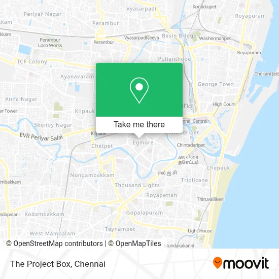 The Project Box map