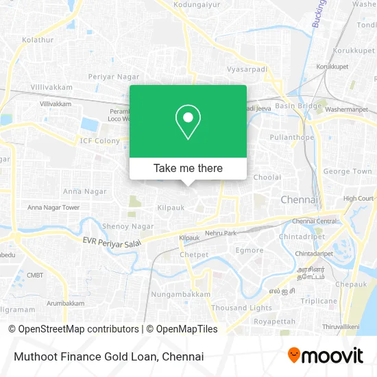 Muthoot Finance Gold Loan map